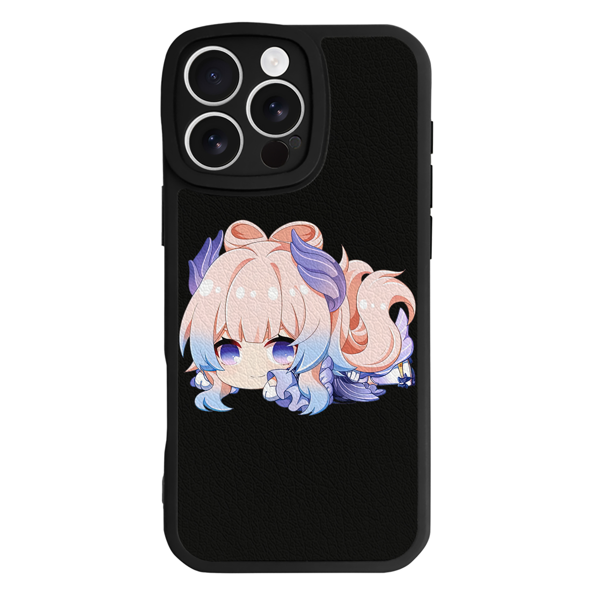 げんし神 珊瑚宮心海 サンゴノミヤ・ココミ genshin Sangonomiya Kokomi 【iPhone 16シリーズ対応】シリコンスマホケース（レザー調） 材質：シリコン